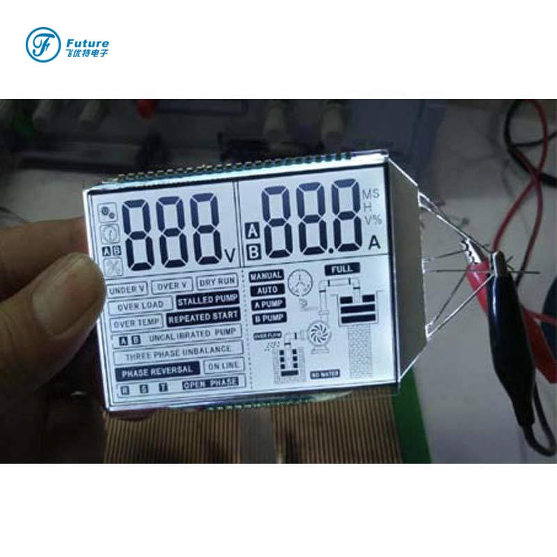 Custom 6 Digits Mono Seven Segment LCD Display Module for Power Meter