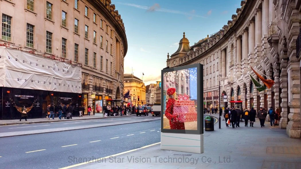 5500 Nits Floor Stand P3 Outdoor LED Totem Display for City Square