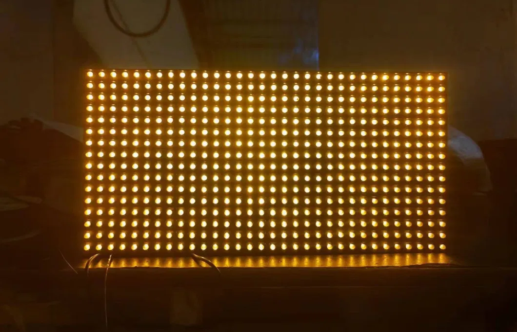 Traffic Signs DIP LED Display Single Yellow P10 High Way LED Display