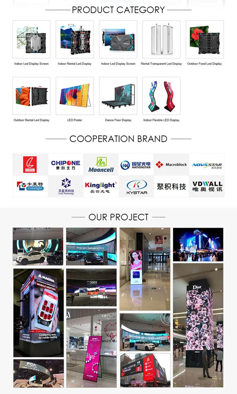 High Quality P8 Outdoor Full Color LED Display for Stage for Advertising